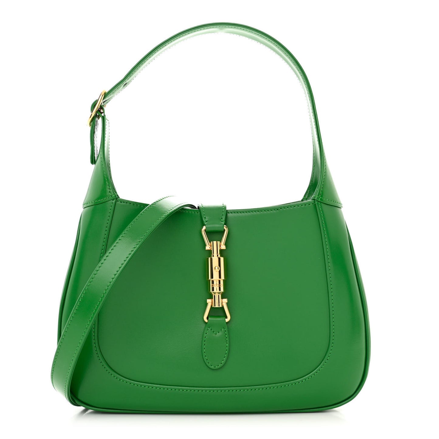 Boarded Dyana Lux Calfskin Small Jackie 1961 Hobo Emerald