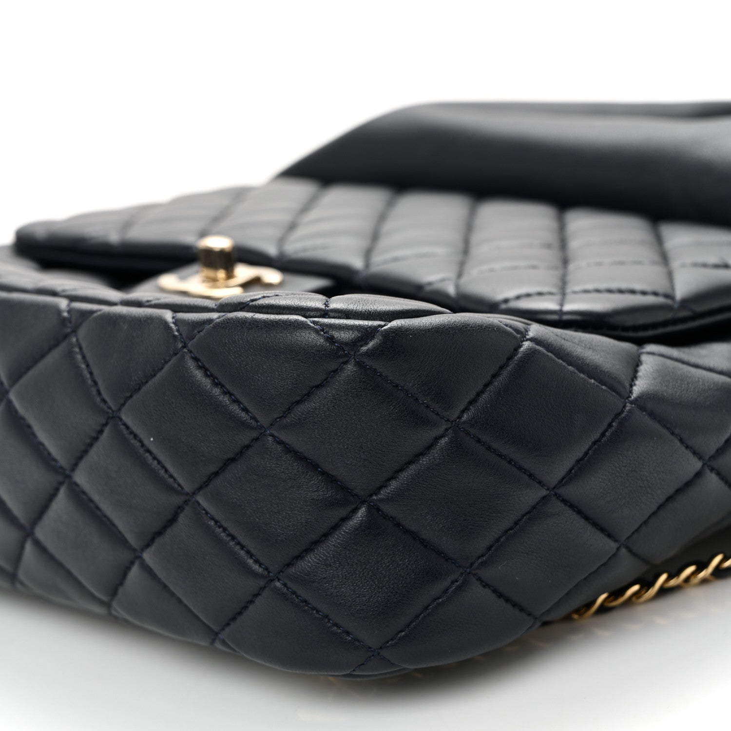 Chanel Lambskin Quilted Large In Seoul Backpack Navy 19 of 19
