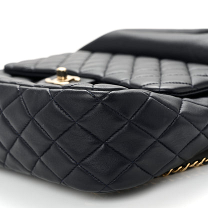 Chanel Lambskin Quilted Large In Seoul Backpack Navy 19 of 19