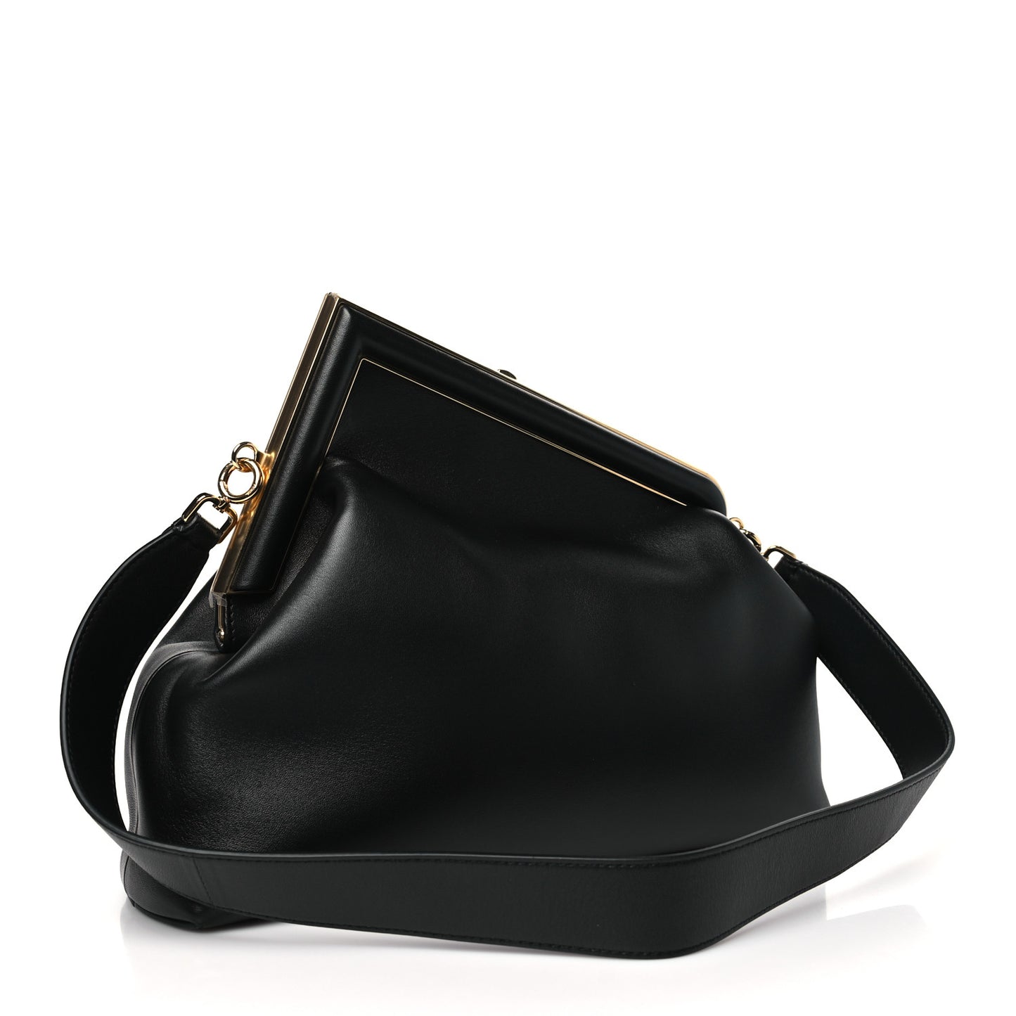 Shiny Nappa Medium Fendi First Black