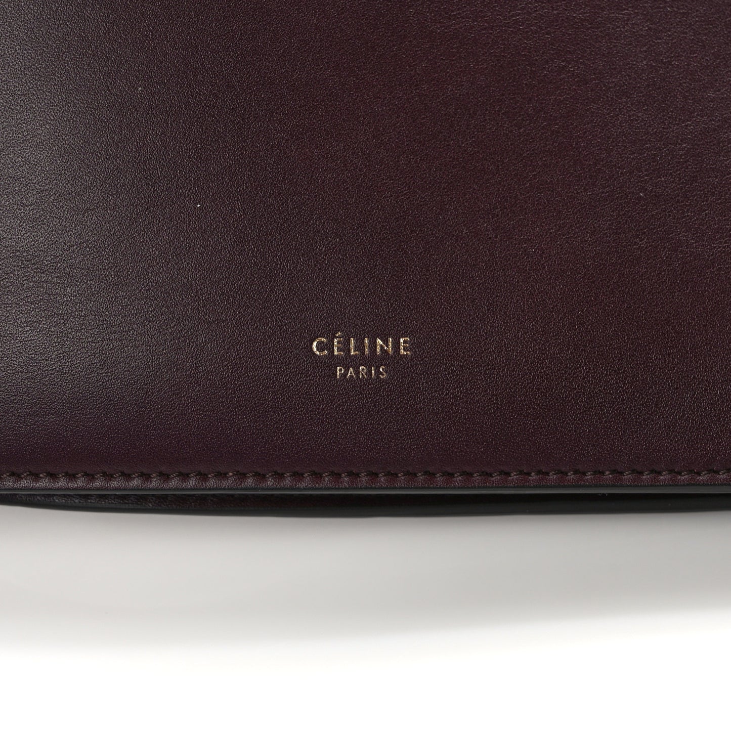 Smooth Calfskin Mini Clasp Bag Bordeaux