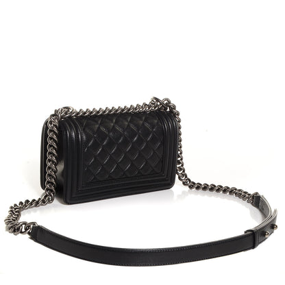 Chanel Calfskin Quilted Small Boy Flap Black 3 of 9