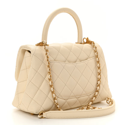 Chanel Caviar Quilted Mini Coco Handle Flap Ivory 2 of 9