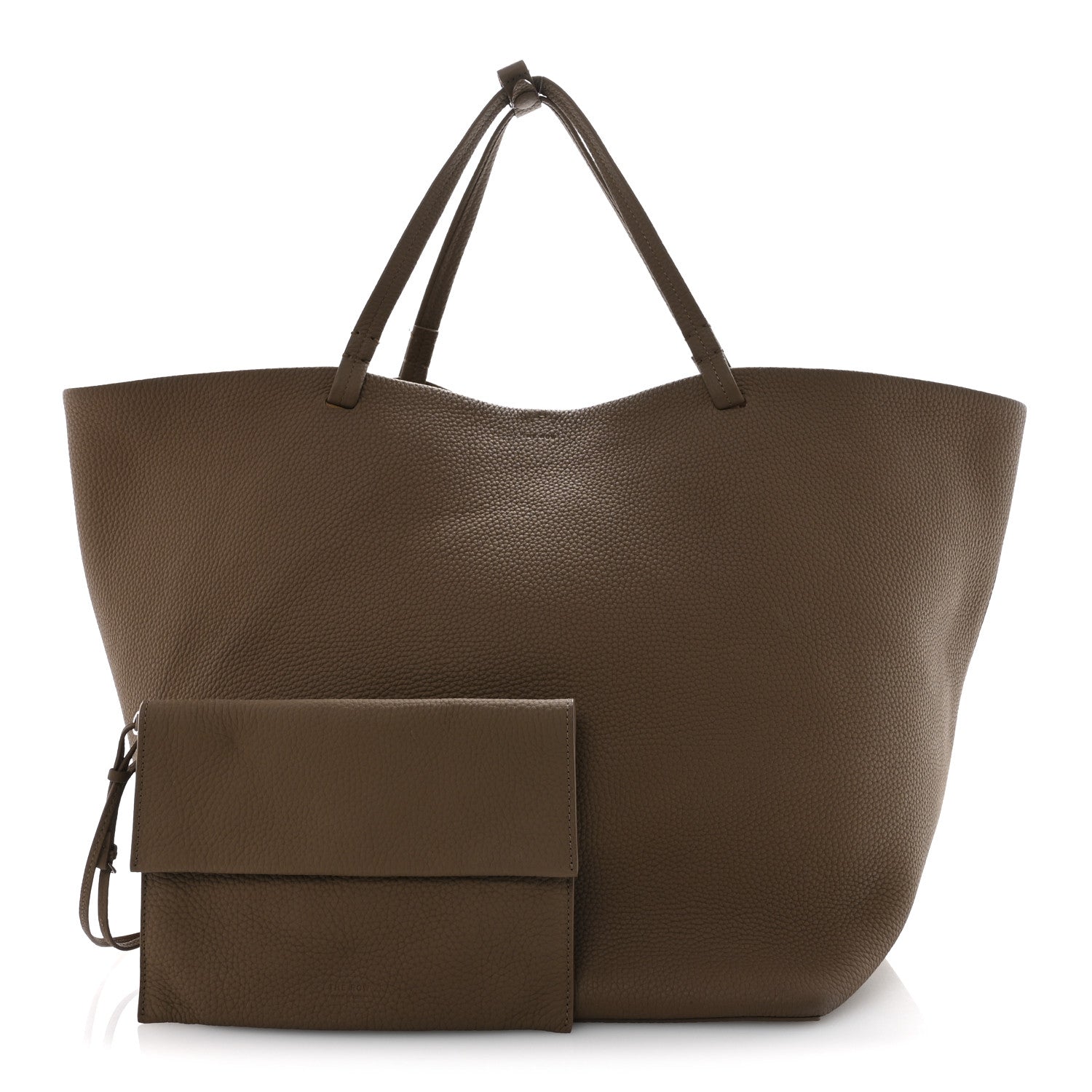 The Row Grained Calfskin Park Tote XL Taupe 3 of 11