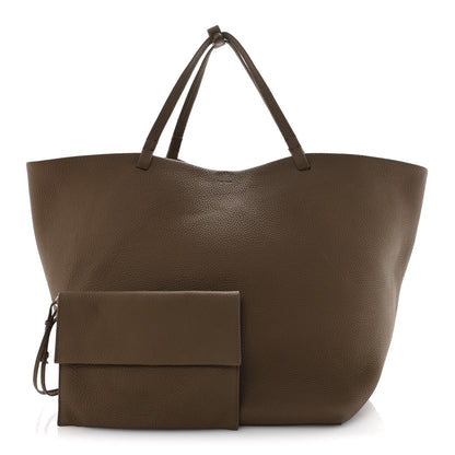 The Row Grained Calfskin Park Tote XL Taupe 3 of 11