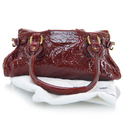 Chloe Patent Leather Paddington Raspberry 3 of 10