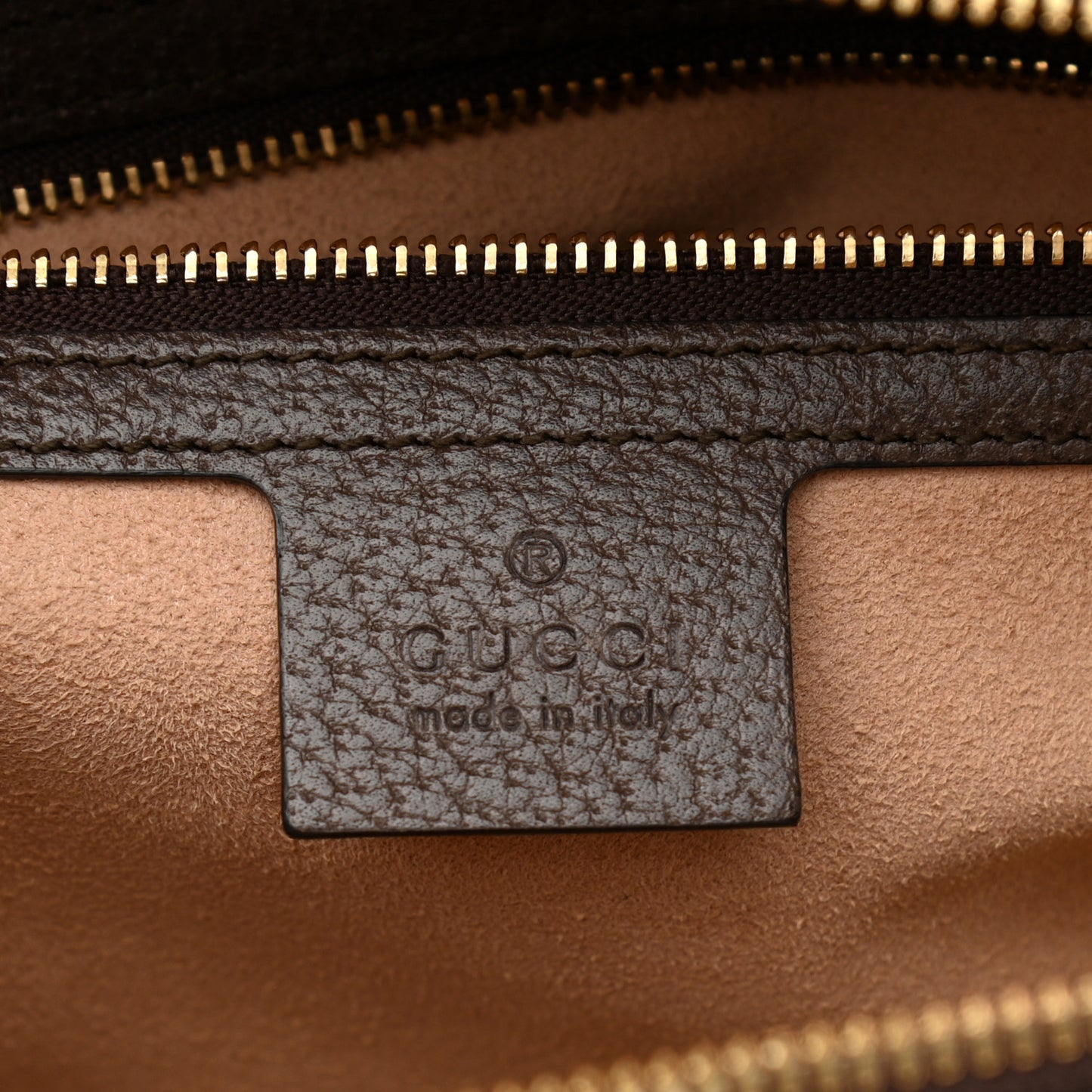 GG Supreme Monogram Web Small Ophidia Top Handle Shoulder Bag Brown