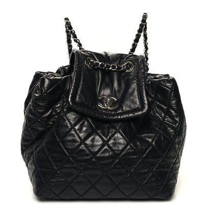 Chanel Glazed Calfskin Quilted Beijing Backpack Black 1 of 13
