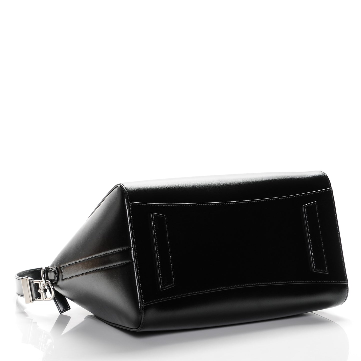 Shiny Lord Calfskin Medium Antigona Black