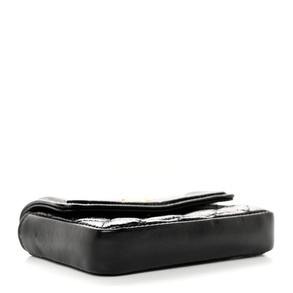 Chanel Shiny Aged Calfskin Quilted Waist Belt Bag Black 4 of 10