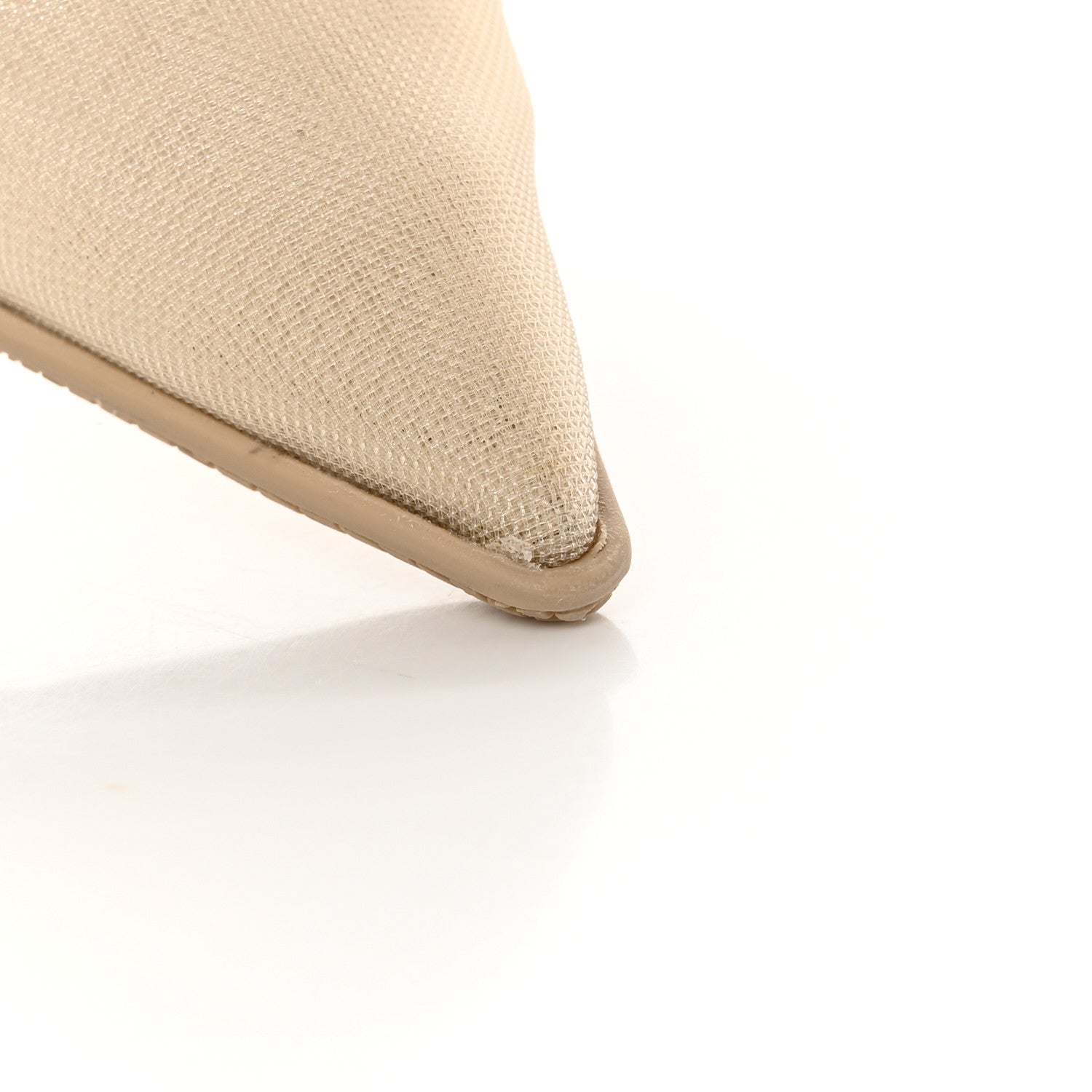 Prada Mesh Nappa Triangle Logo Pointed Toe 45mm Slingback Pumps 38.5 Deserto 8 of 21