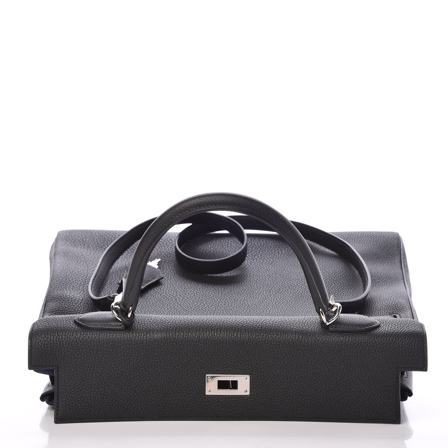 Hermes Togo Verso Kelly Retourne 35 Black Bleu Agate 39 of 40