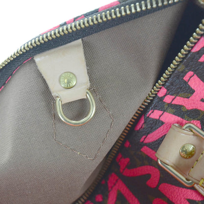 Louis Vuitton Monogram Graffiti Speedy 30 Fuchsia 12 of 13