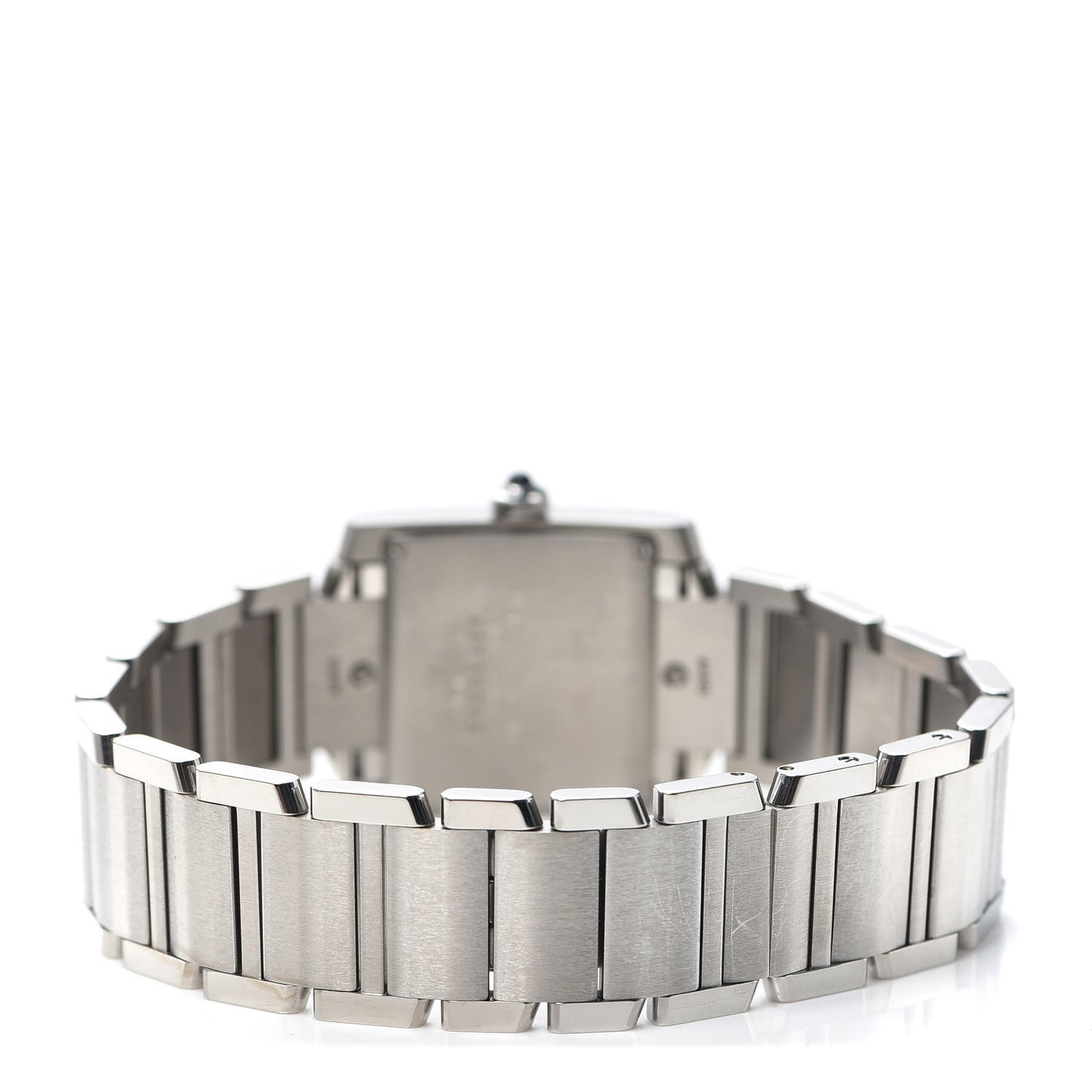 Stainless Steel Diamond 25mm Tank Francaise Quartz Watch