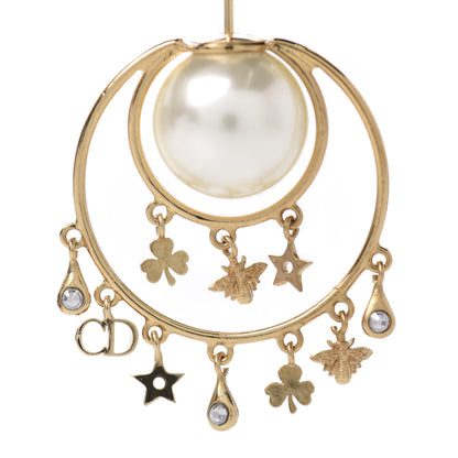 Christian Dior Pearl Tribales Earrings Gold 5 of 5