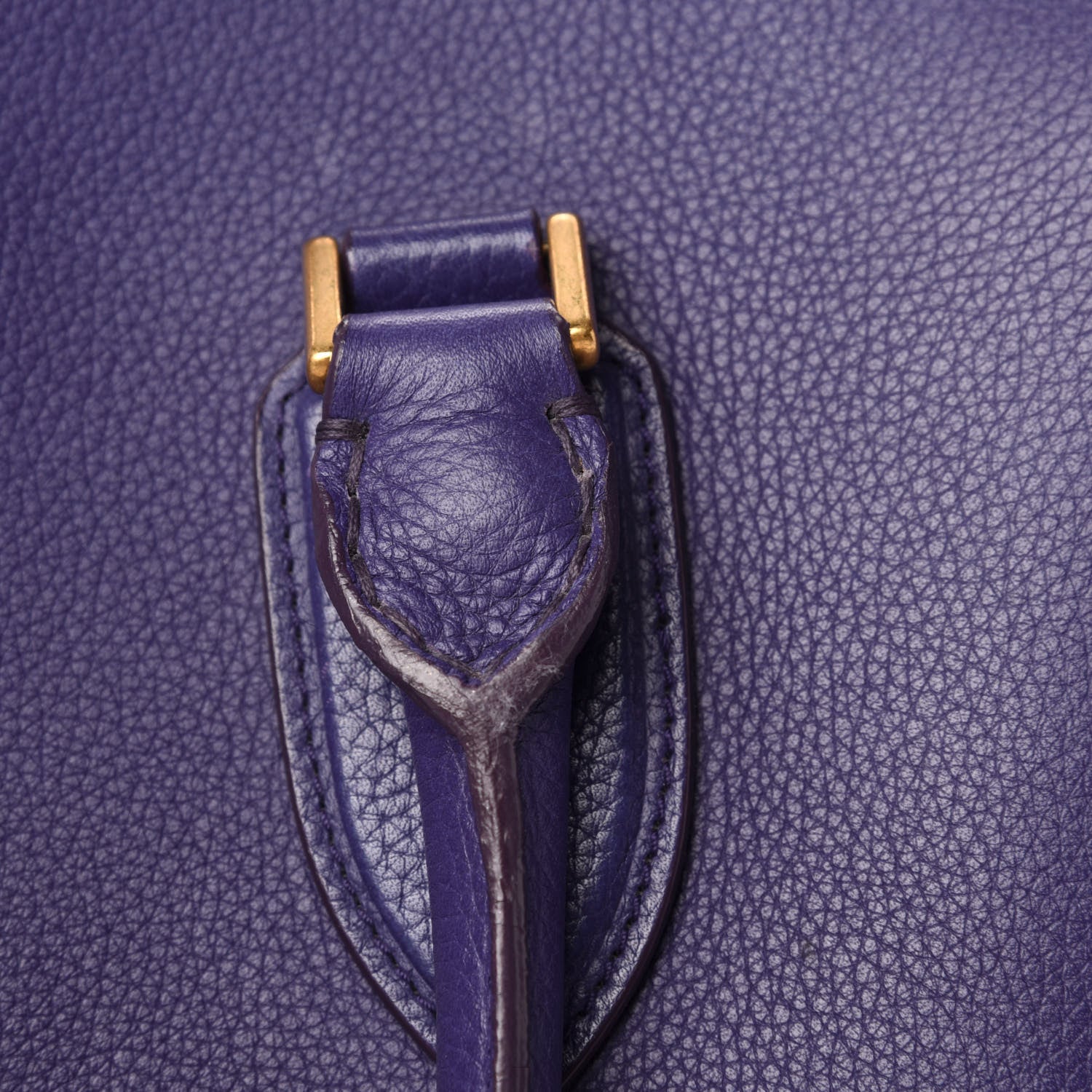 Alexander McQueen Pebbled Calfskin Zip Up Heroine Tote Purple 10 of 19