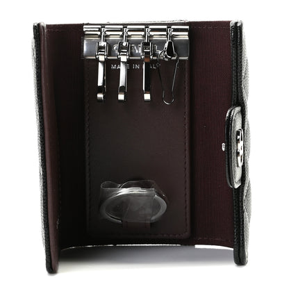 Chanel Caviar Quilted Classic 4 Key Holder Wallet Black 5 of 8