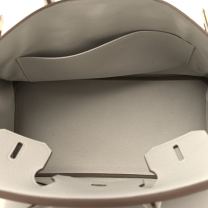 Hermes Togo Birkin 30 Gris Pale 5 of 12
