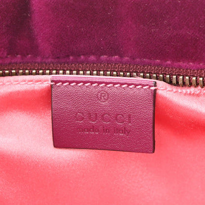 Gucci Velvet Matelasse Small GG Marmont Chain Shoulder Bag Fuchsia Violet Cyclamen 6 of 10