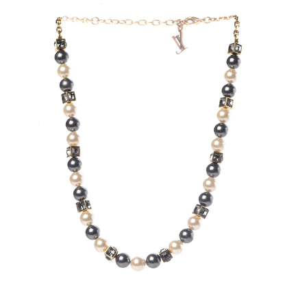 Louis Vuitton Pearl Crystal Cry Me A River Short Necklace 3 of 5