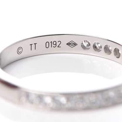 Cartier Platinum Diamond 1895 Wedding Band Ring 50 5.25 5 of 6