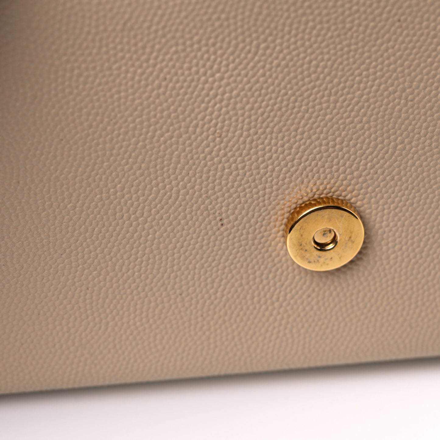 Grain De Poudre Small Monogram Kate Satchel Dark Beige