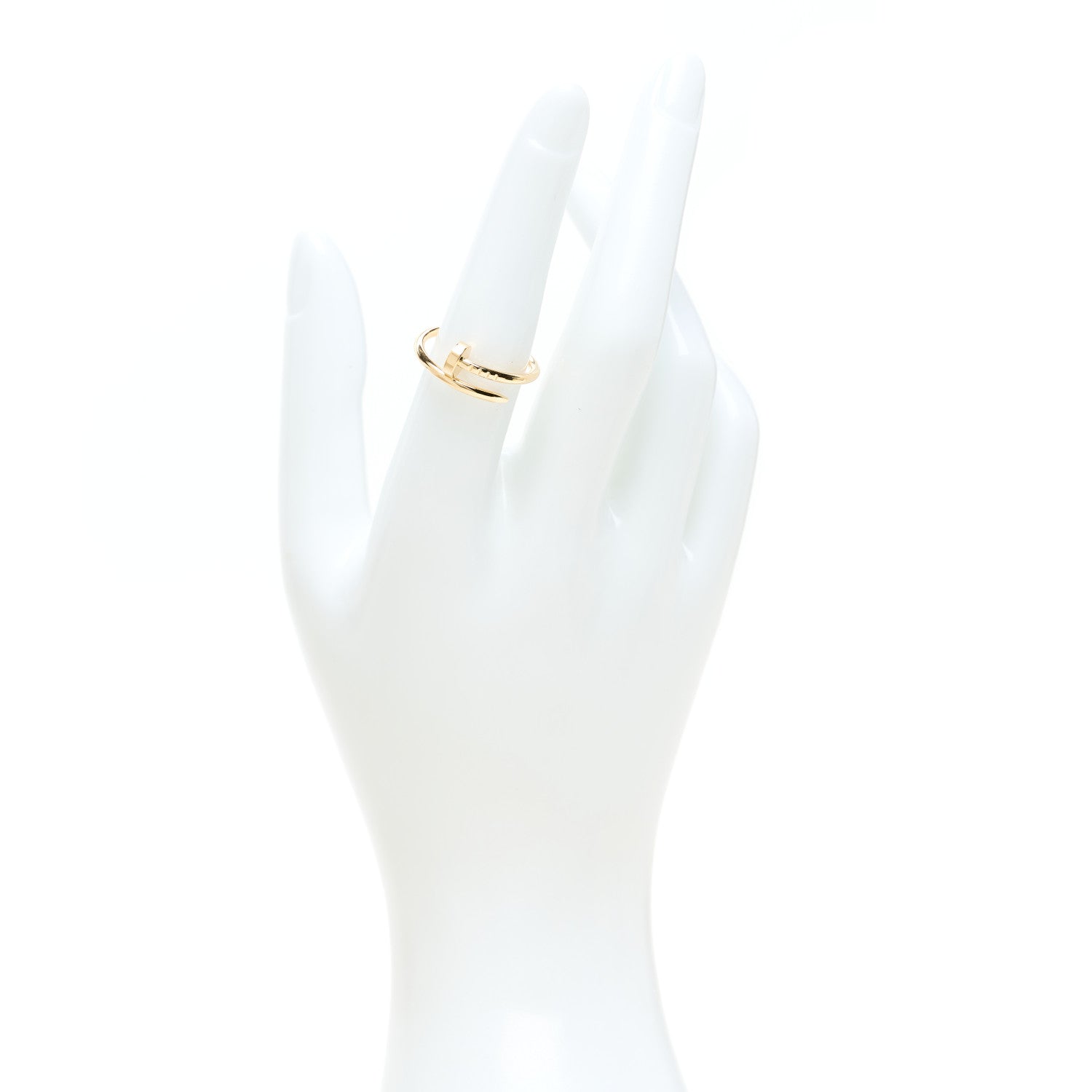 Cartier 18K Yellow Gold Small Juste Un Clou Ring 53 6.5 2 of 5