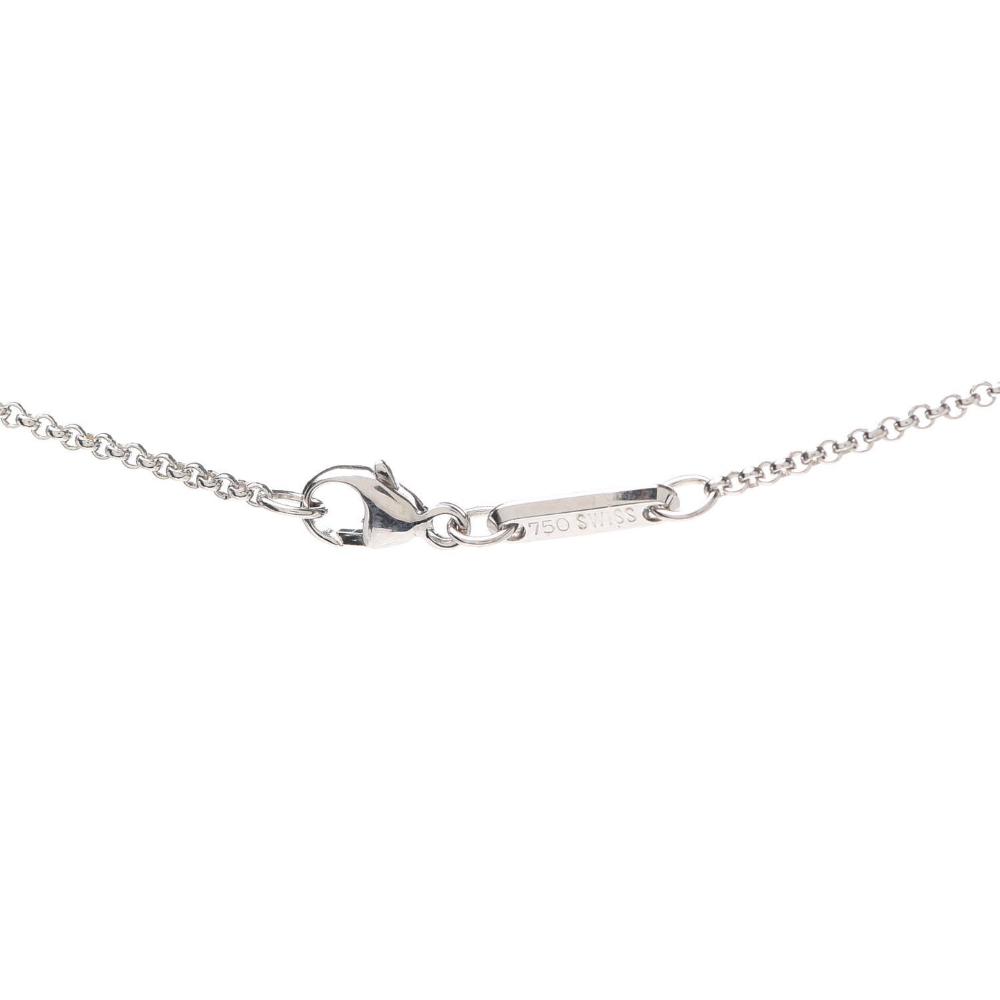 18K White Gold Happy Diamonds 3 Floating Diamonds Pendant Necklace