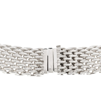 Tiffany Sterling Silver Somerset Mesh Necklace 4 of 5