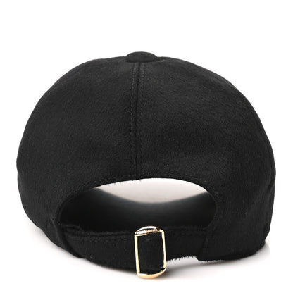 Chanel Cashmere CC Cap Hat Black 5 of 9