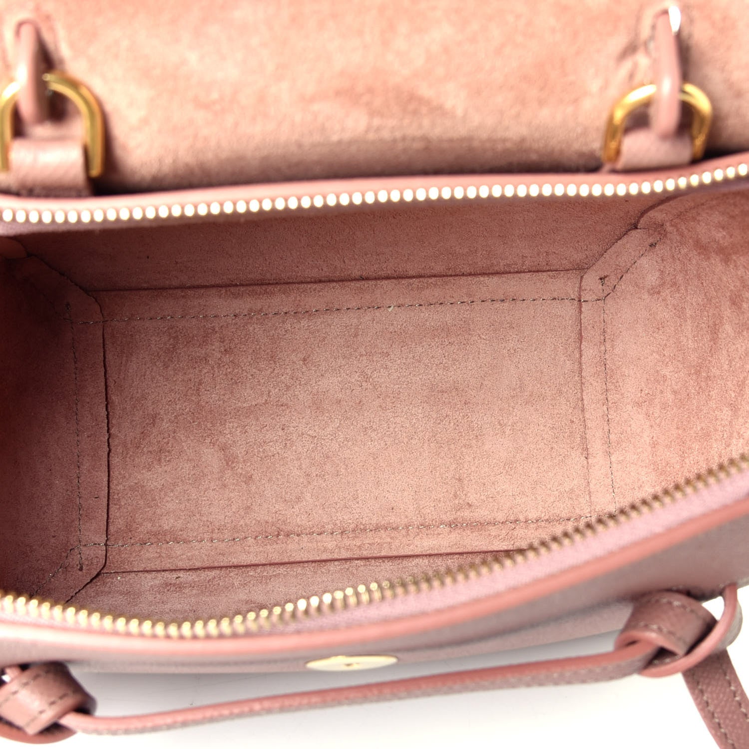 Celine Grained Calfskin Nano Belt Bag Antique Rose 6 of 10