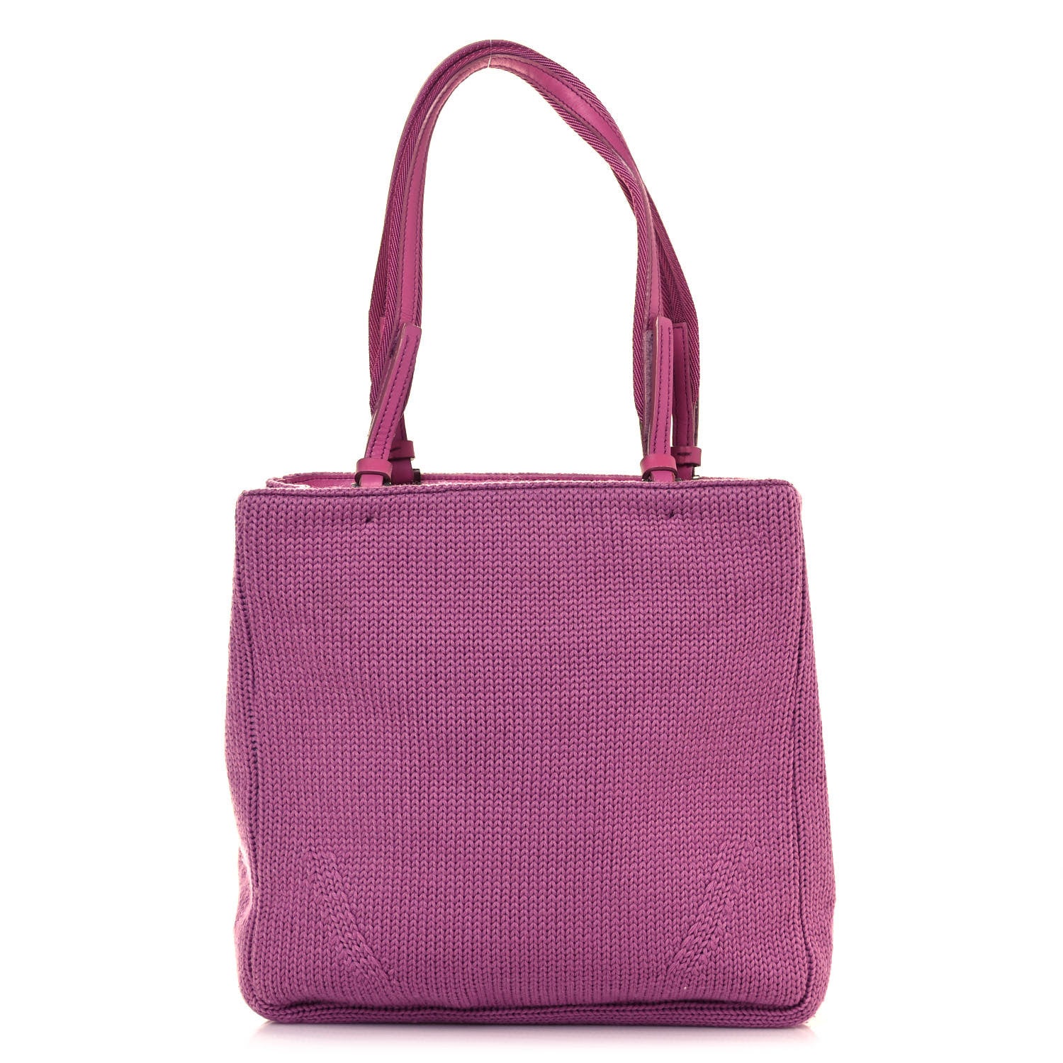 Prada Tessuto Wool Tote Pink 1 of 14