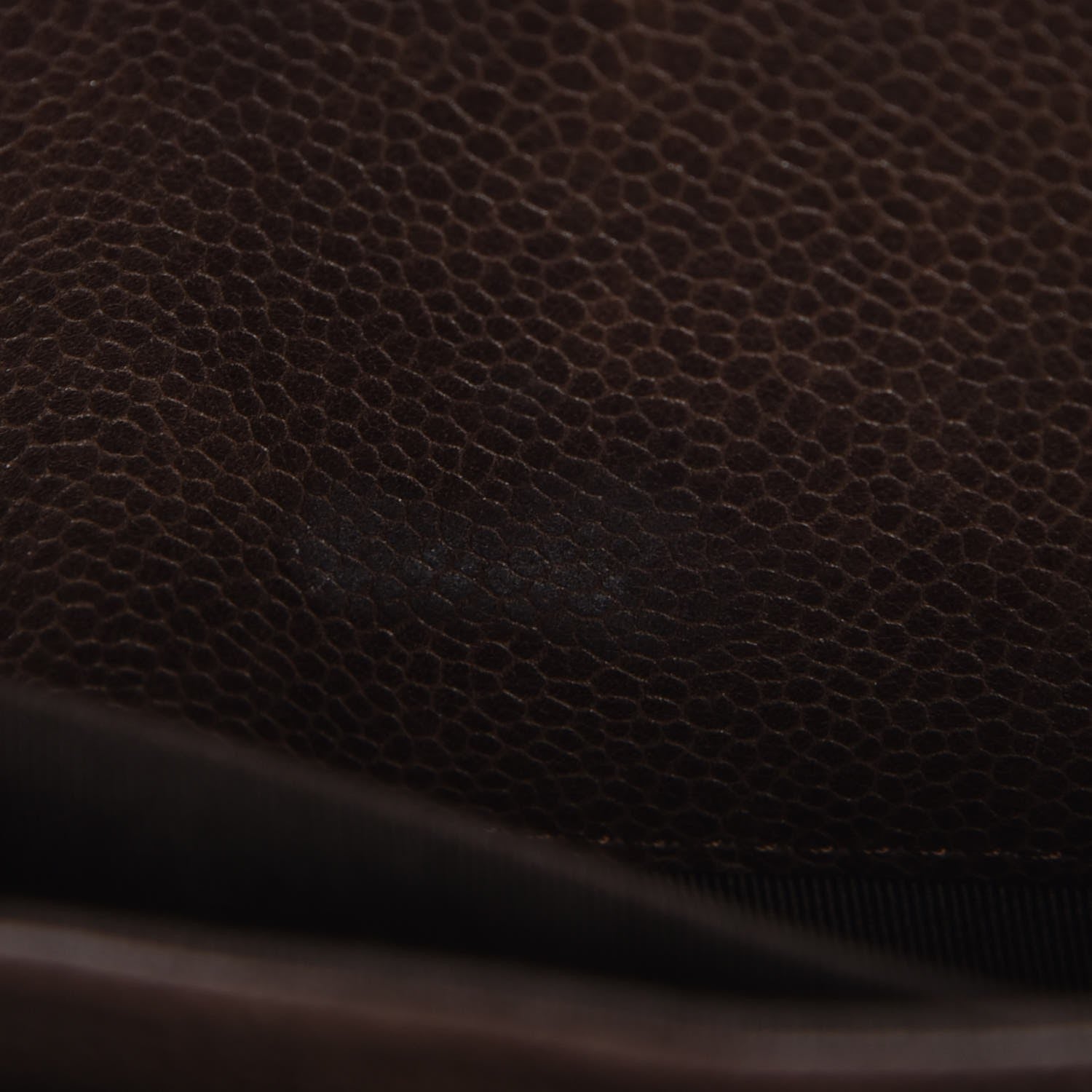 Chanel Caviar Half Moon Wallet On Chain WOC Dark Brown 9 of 10