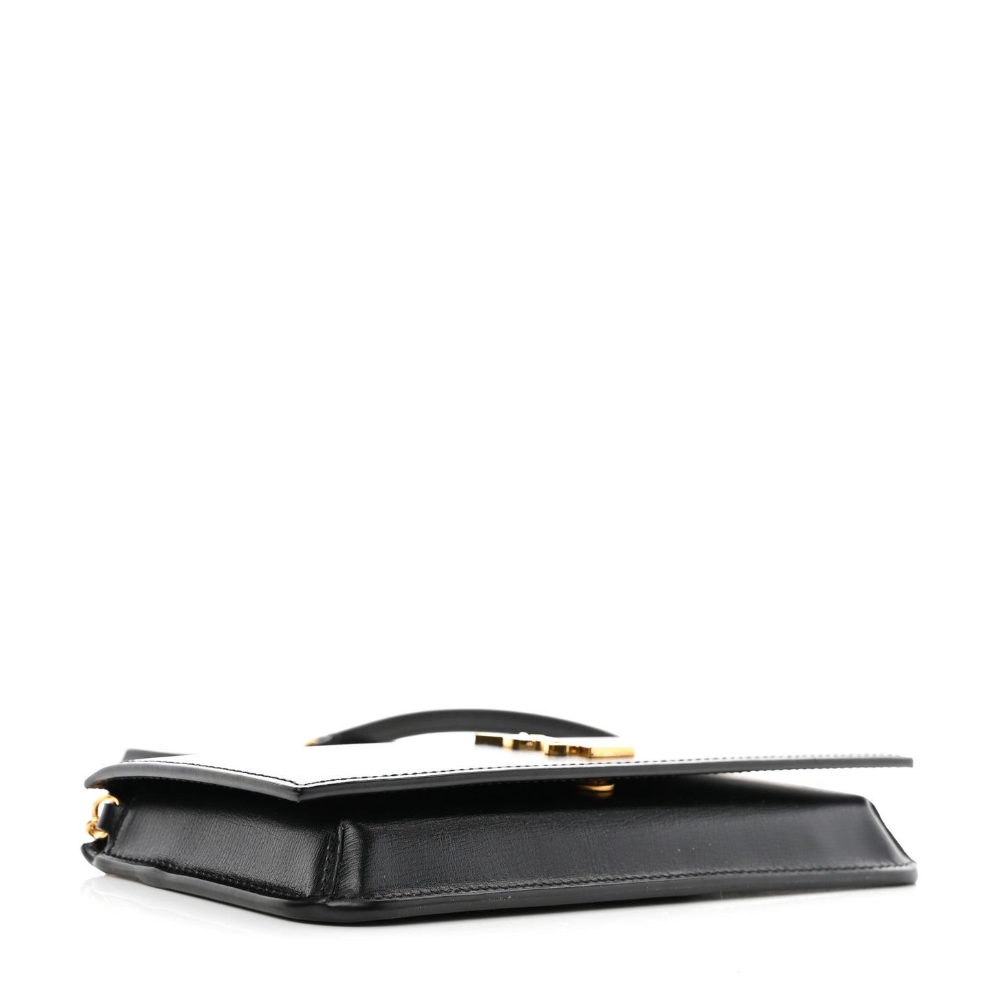 Smooth Calfskin Monogram Phone Holder Crossbody Black