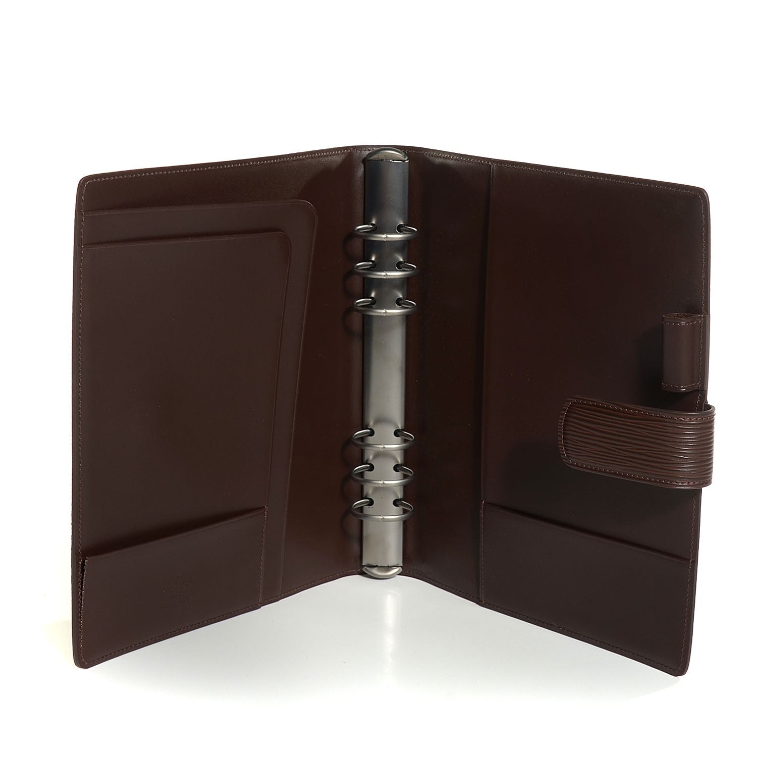 Louis Vuitton Epi Large Ring Agenda Cover Moka 4 of 7