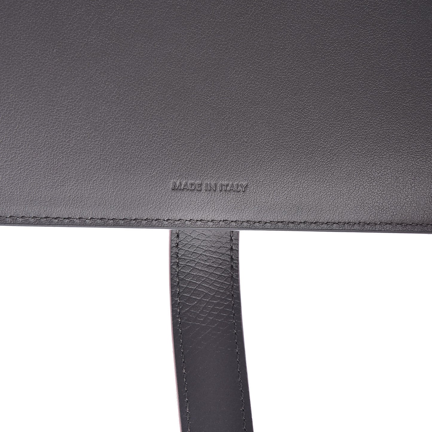 Grained Calfskin Large Multifunction Strap Wallet Grey Vintage Pink
