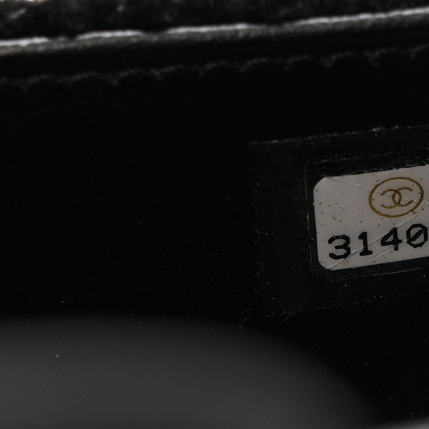 Chanel Velvet Camellia Embossed Jewel Belt Card Holder With Chain Black 7 of 11