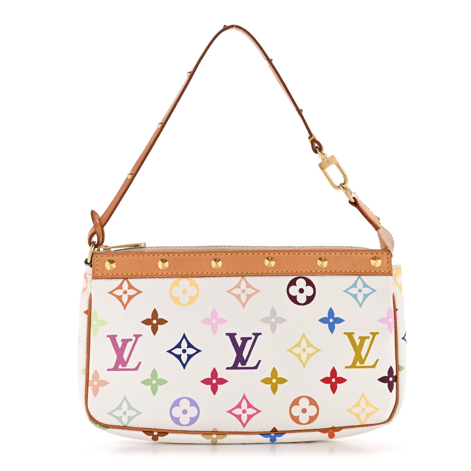 Louis Vuitton Monogram Multicolor Pochette Accessories White 1 of 12