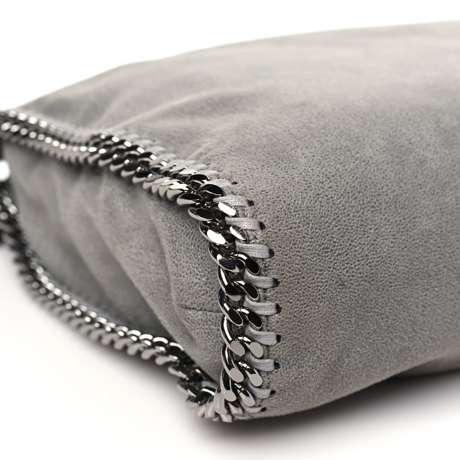 Stella McCartney Shaggy Deer Falabella Fold Over Tote Light Grey 9 of 10
