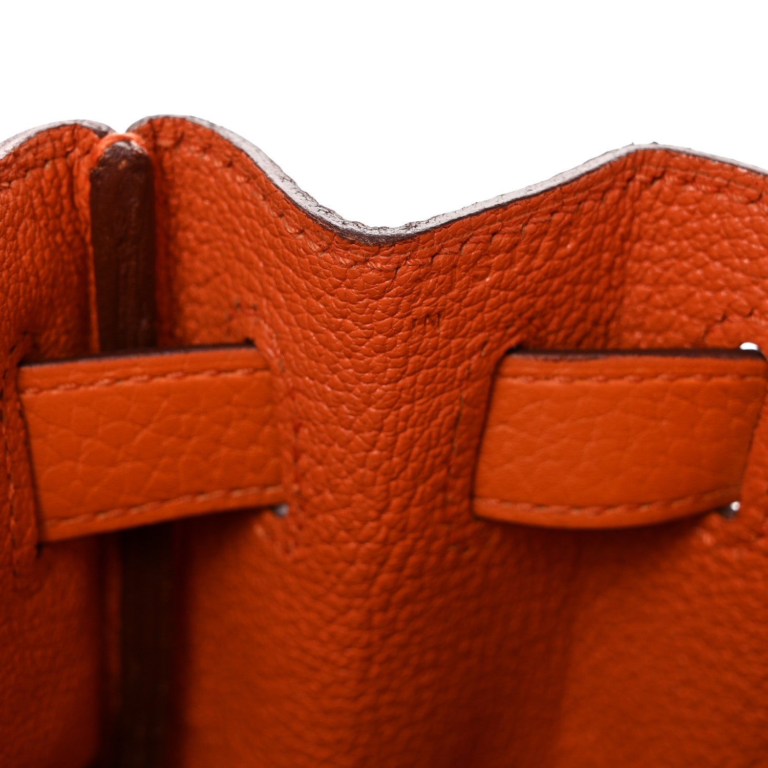 Hermes Taurillon Clemence Kelly Retourne 28 Orange 7 of 12