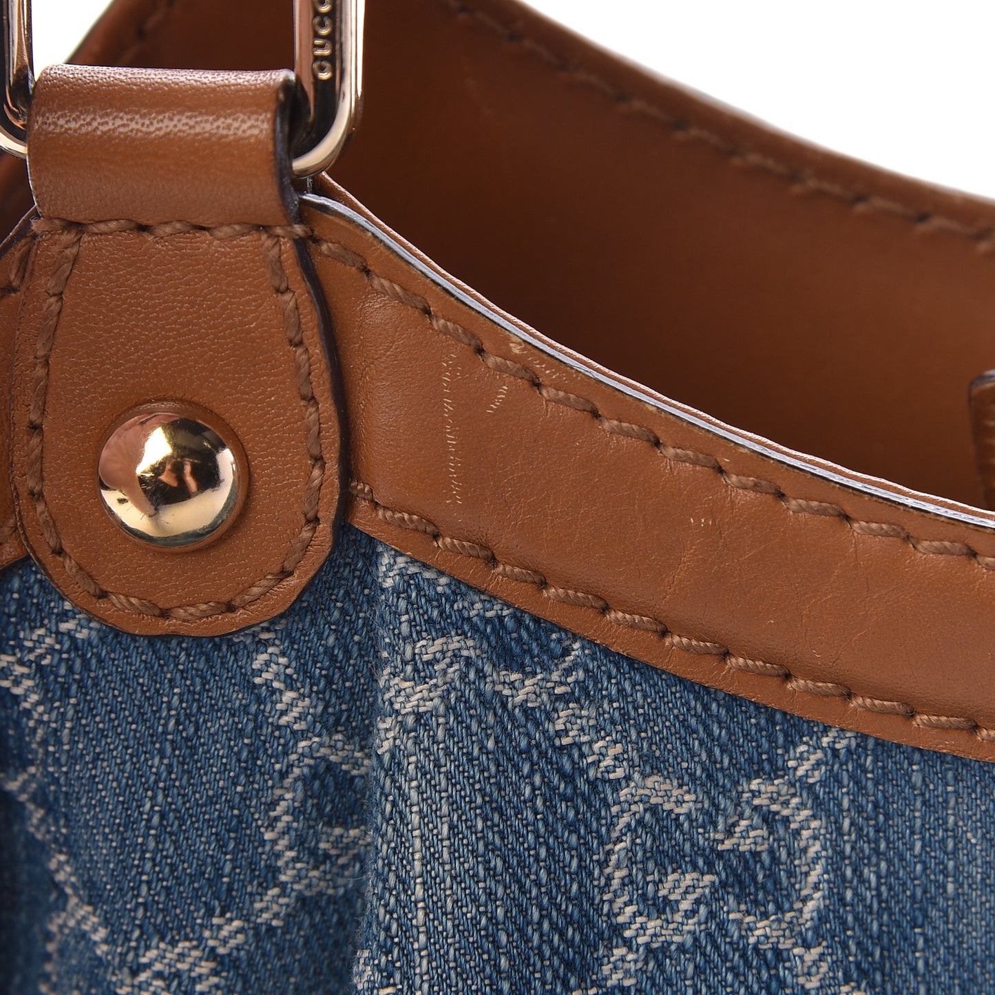 Denim Monogram Medium Sukey Tote Blue