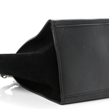 Celine Drummed Calfskin Suede Small Trapeze Black 8 of 8