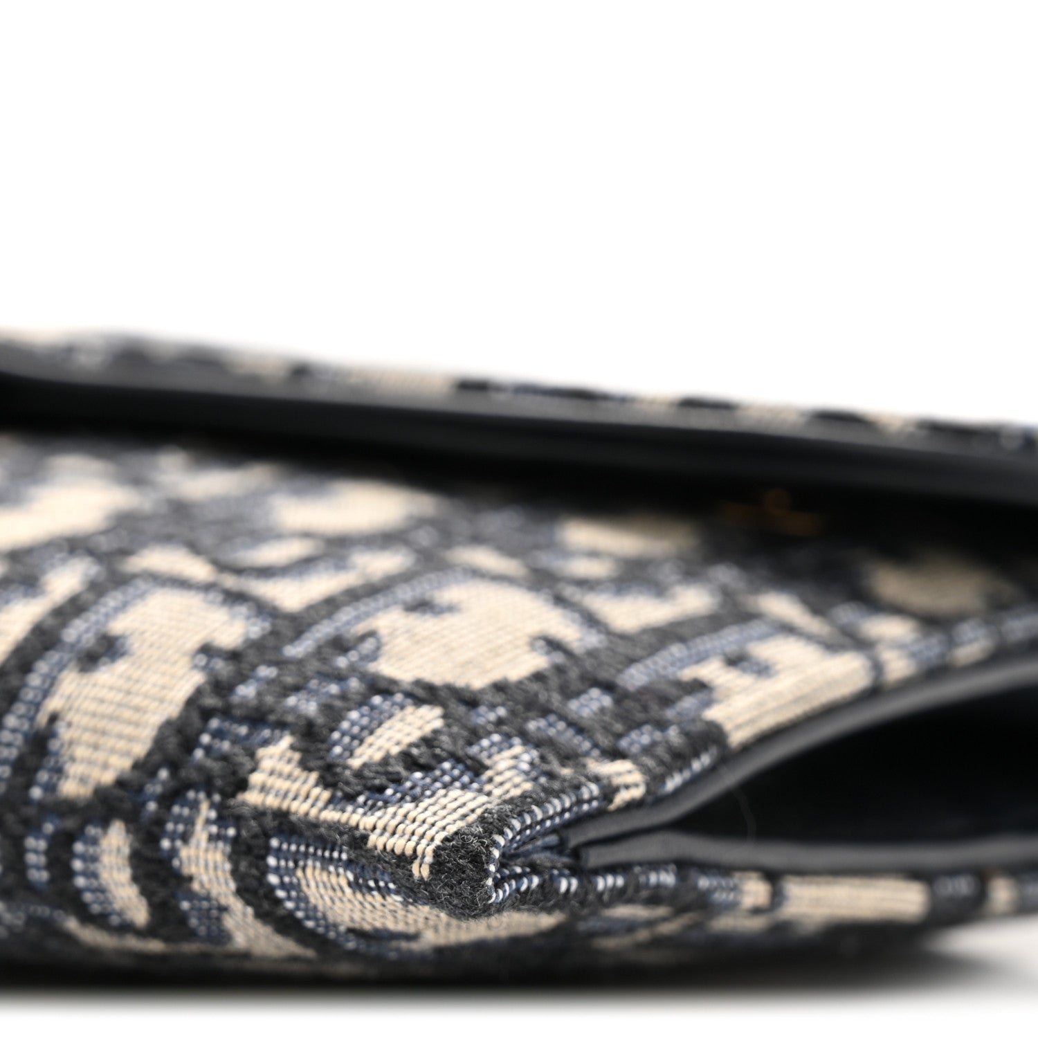 Christian Dior Oblique Saddle Chain Long Wallet Blue 29 of 34