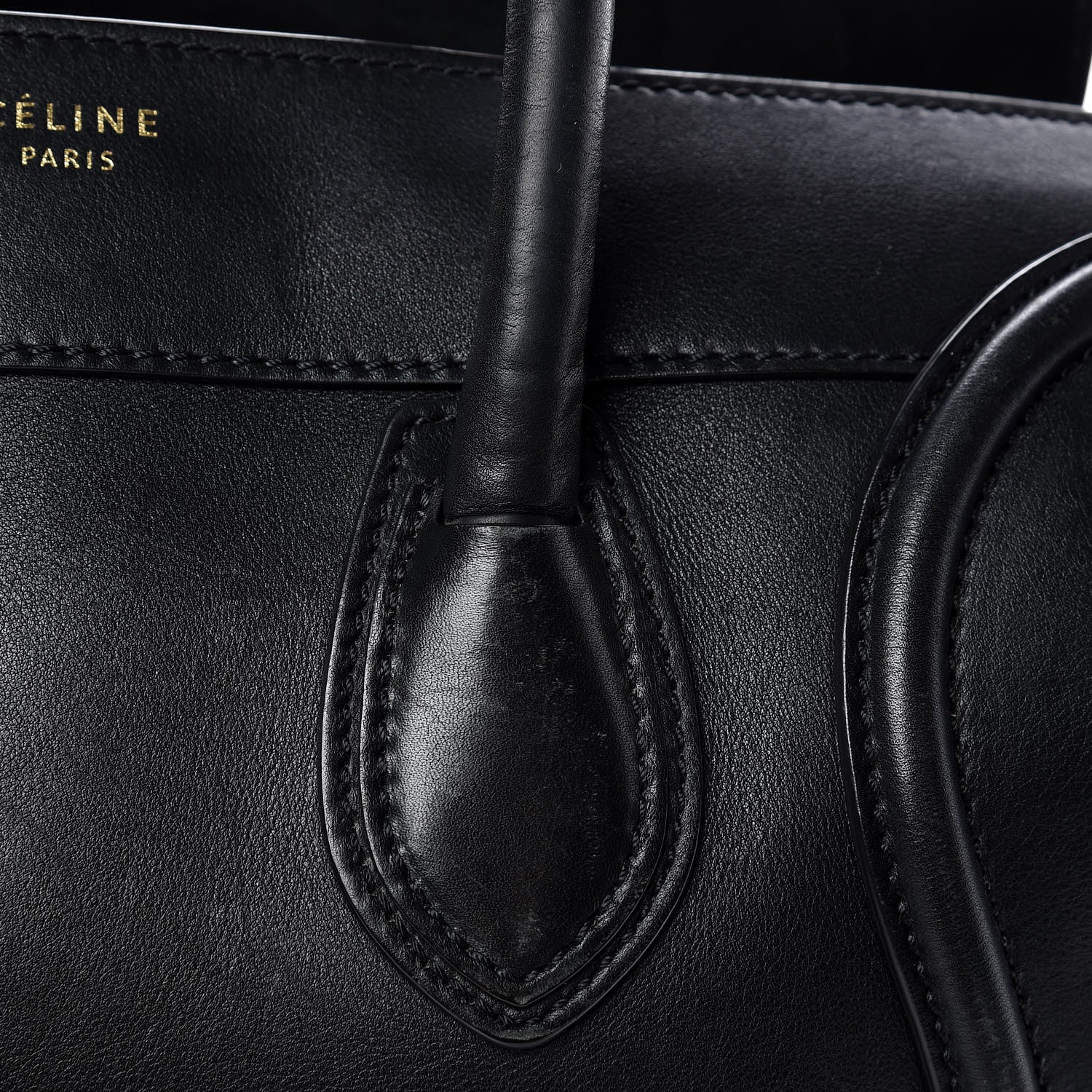 Celine Smooth Calfskin Mini Luggage Black 13 of 30