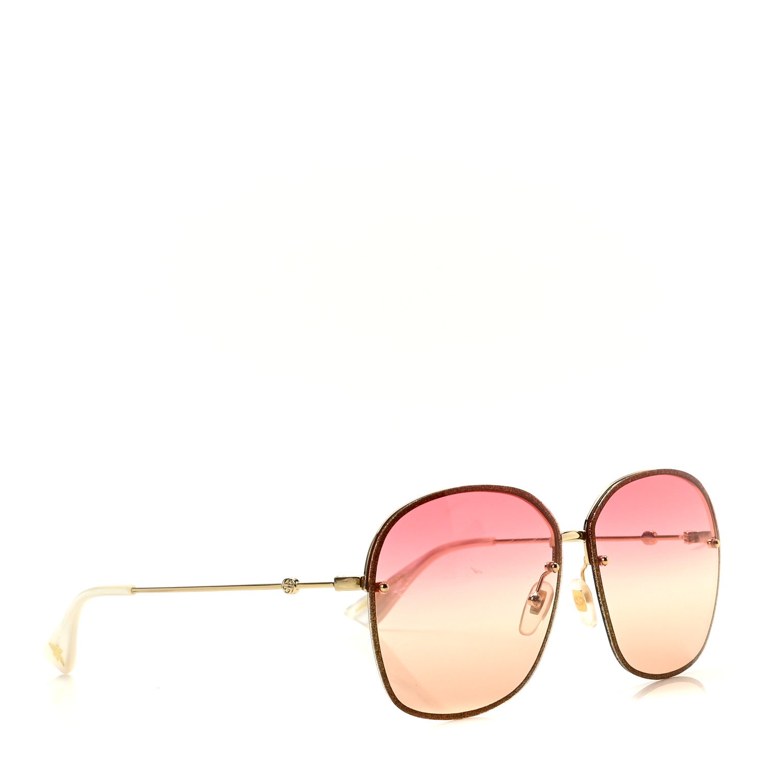 Gucci Square Frame Sunglasses GG0228S Pink 3 of 6