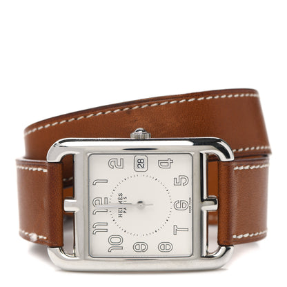 Hermes Stainless Steel Barenia 29mm Cape Cod Double Tour Quartz Watch Fauve 2 of 5