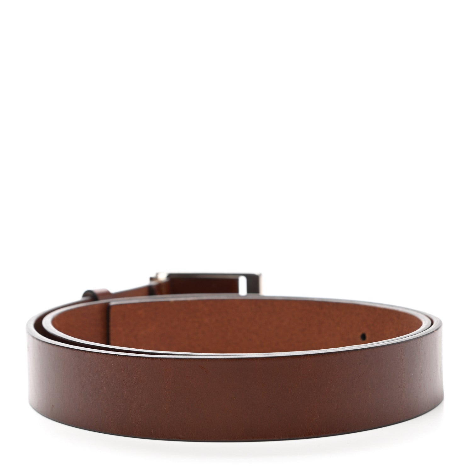 Gucci Calfskin Belt 95 38 Dark Brown 2 of 7