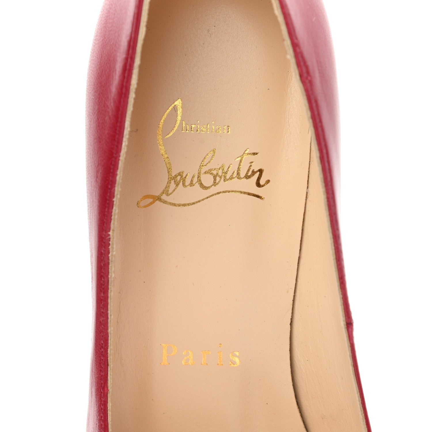 Christian Louboutin Calfskin Palais Royal 140 Pumps 36 Cherry 7 of 9