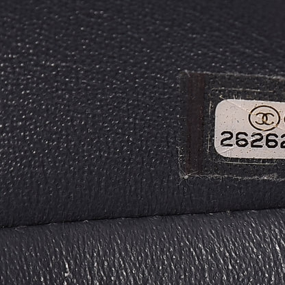 Chanel Caviar Quilted Jumbo Double Flap Dark Grey 7 of 10
