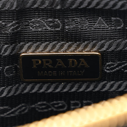 Prada Jacquard Triangolo Symbole Embroidered Mini Triangle Bag Black Corda 6 of 10